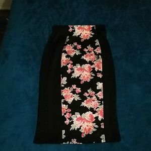 Floral Pencil skirt